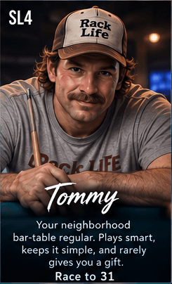 Tommy APA-style 9-Ball Ghost opponent