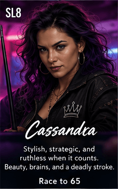 Cassandra APA-style 9-Ball Ghost opponent
