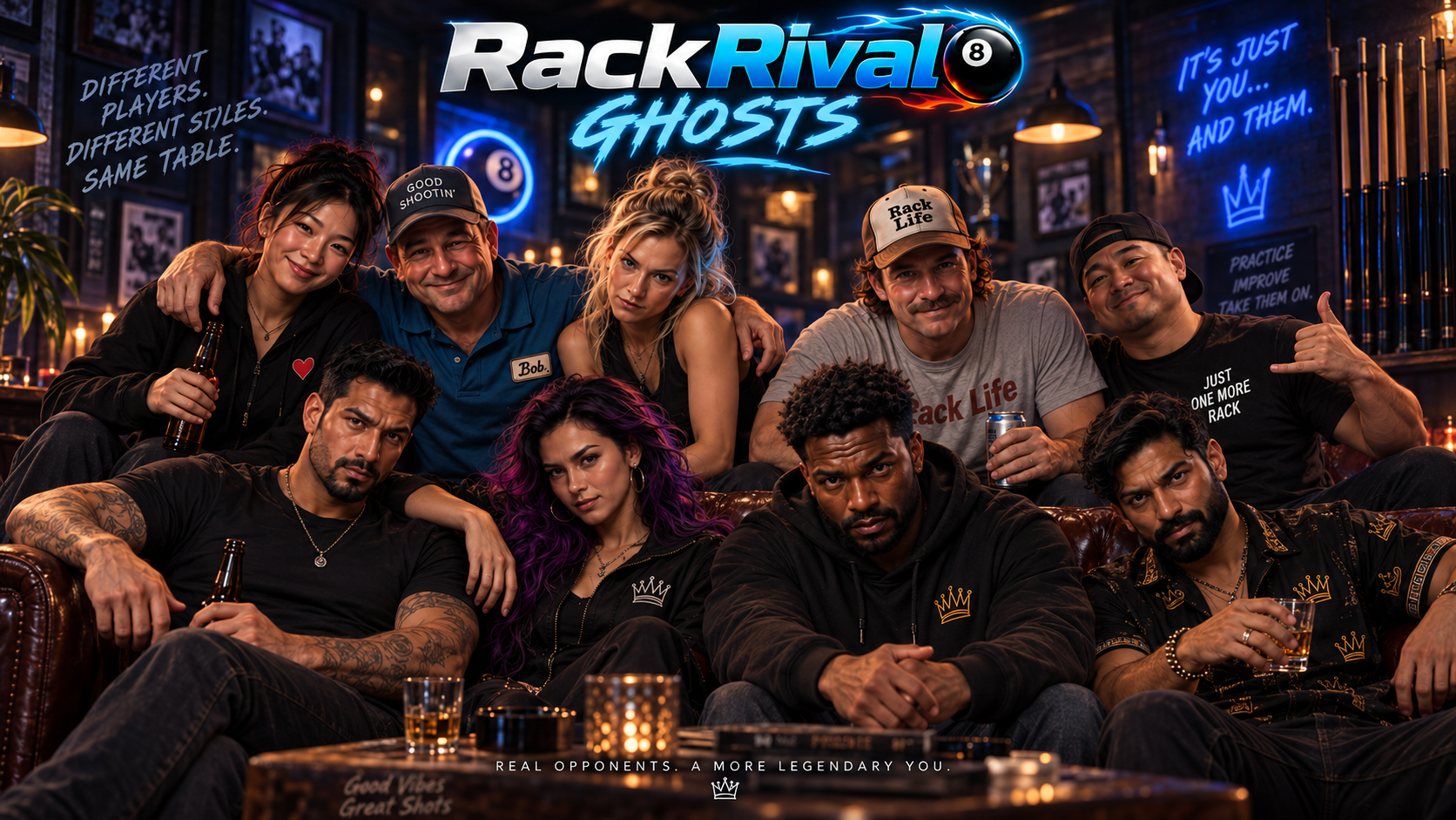 Meet the RackRival Ghosts: A New Way to Practice 9-Ball artwork